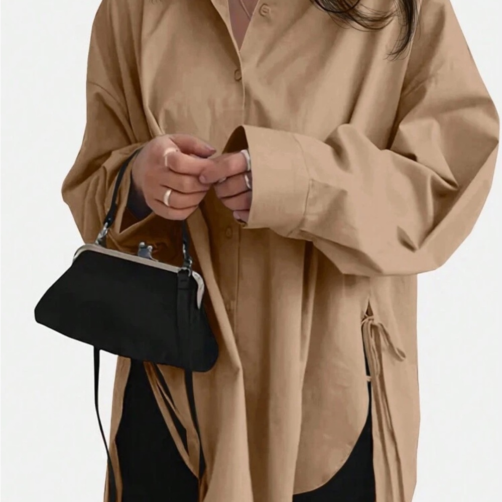 Cream Oversized Shirt